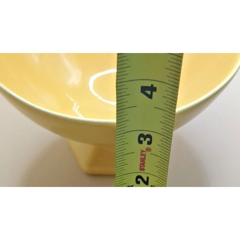 DIANE VON FURSTENBERG DVF Pebblestone Tamarind Yellow Footed Soup/Cereal Bowls